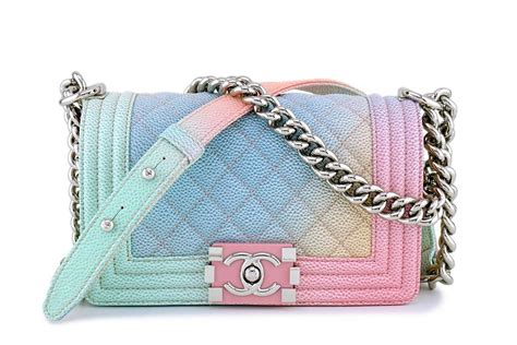 chanel pastel plastic bag|Chanel online store bags.